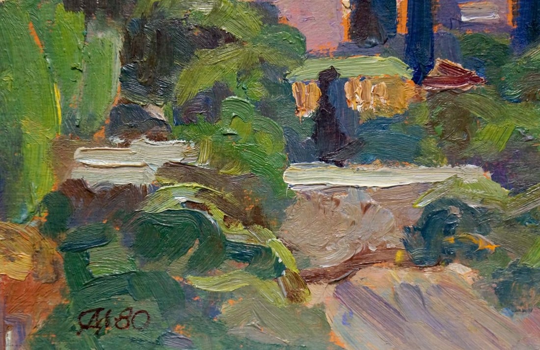 Oil painting Urban landscape - 2