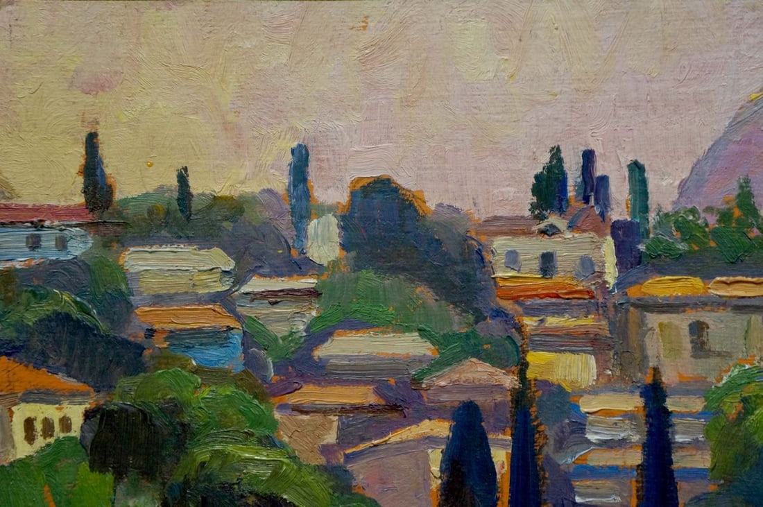 Oil painting Urban landscape - 3