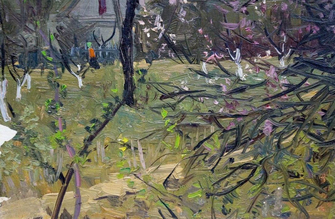 Oil painting Evening in the village Solodovnikov Aleksey Pavlovich - 2