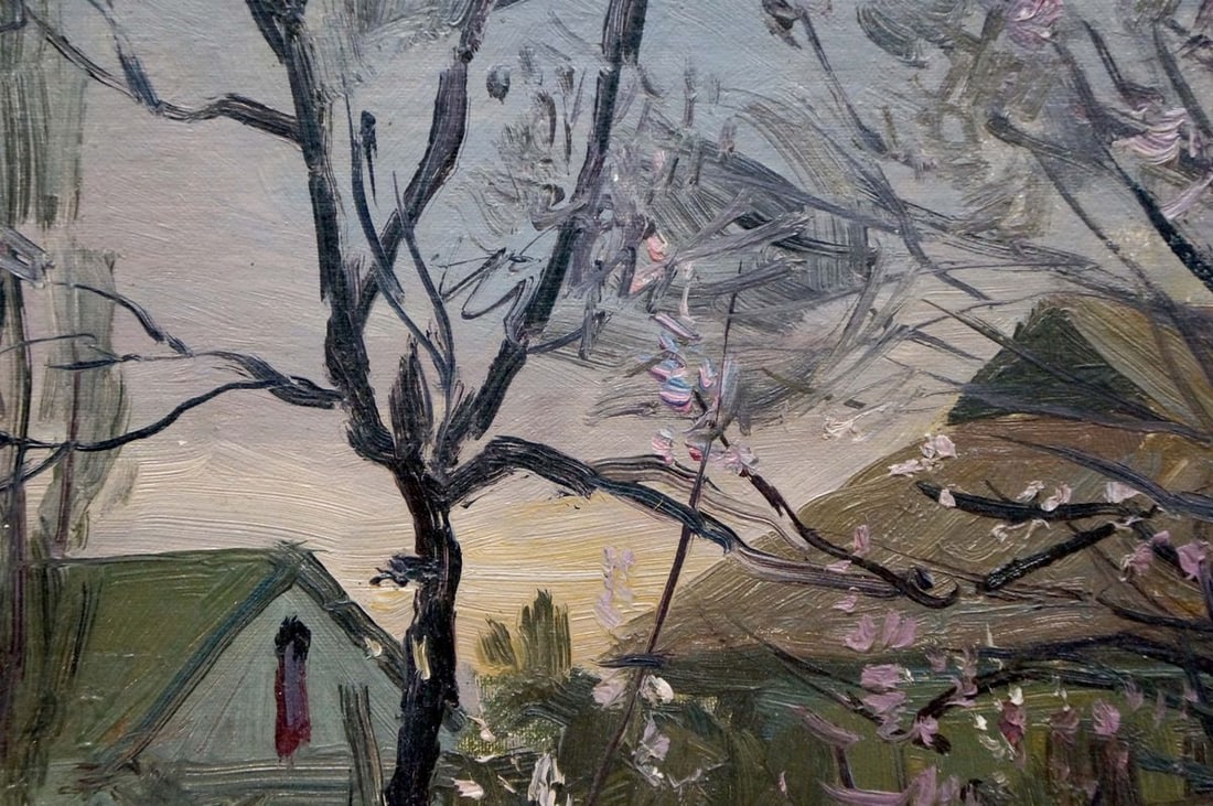 Oil painting Evening in the village Solodovnikov Aleksey Pavlovich - 5