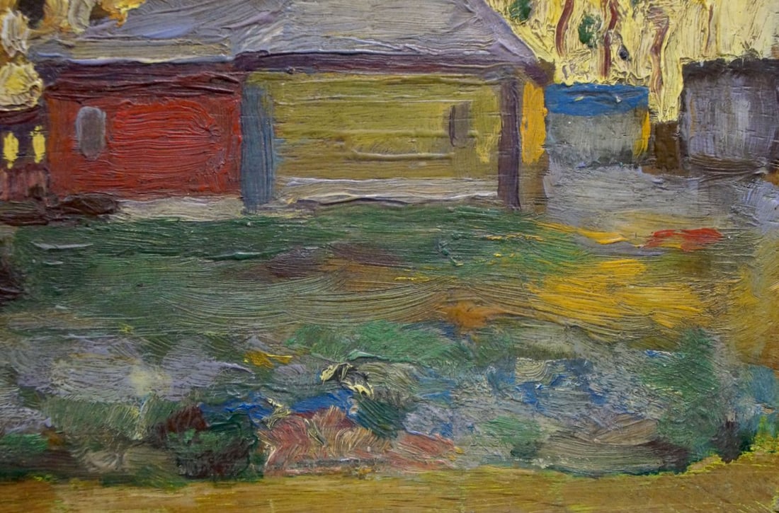 Oil painting Evening landscape - 5