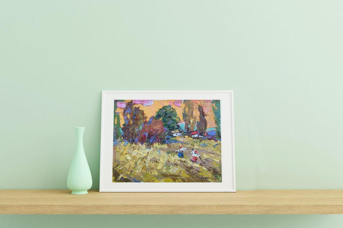 Oil painting Summer day on the field Kalenyuk Alex - 2