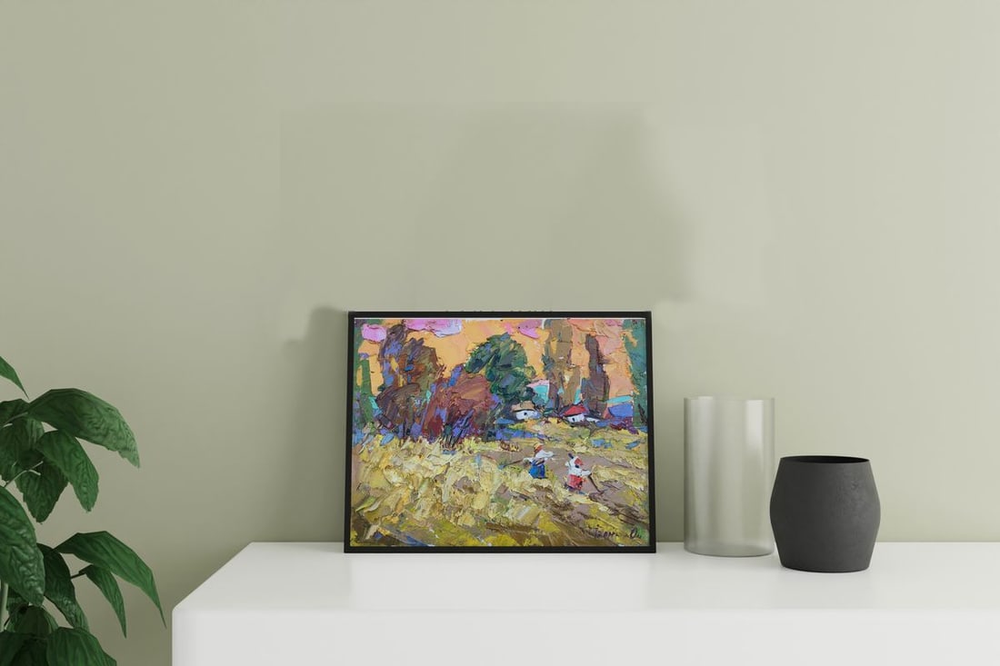 Oil painting Summer day on the field Kalenyuk Alex - 3