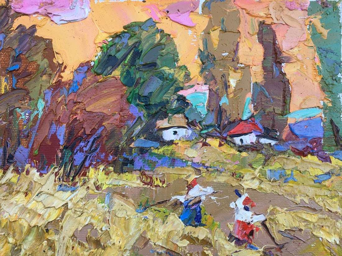 Oil painting Summer day on the field Kalenyuk Alex - 7