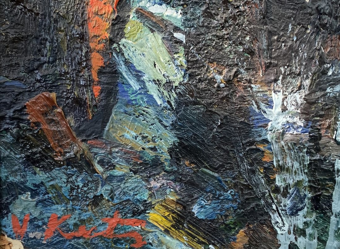 Oil painting Evening with the moon Valentin Kuts - 4