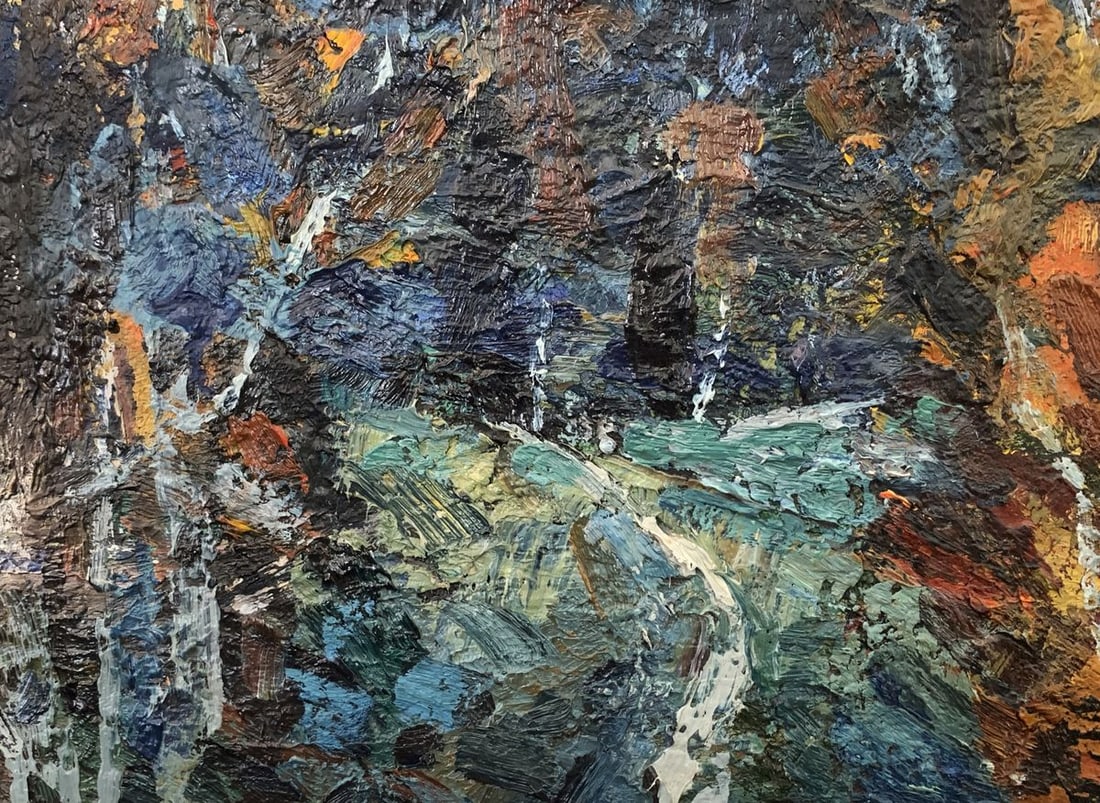 Oil painting Evening with the moon Valentin Kuts - 7