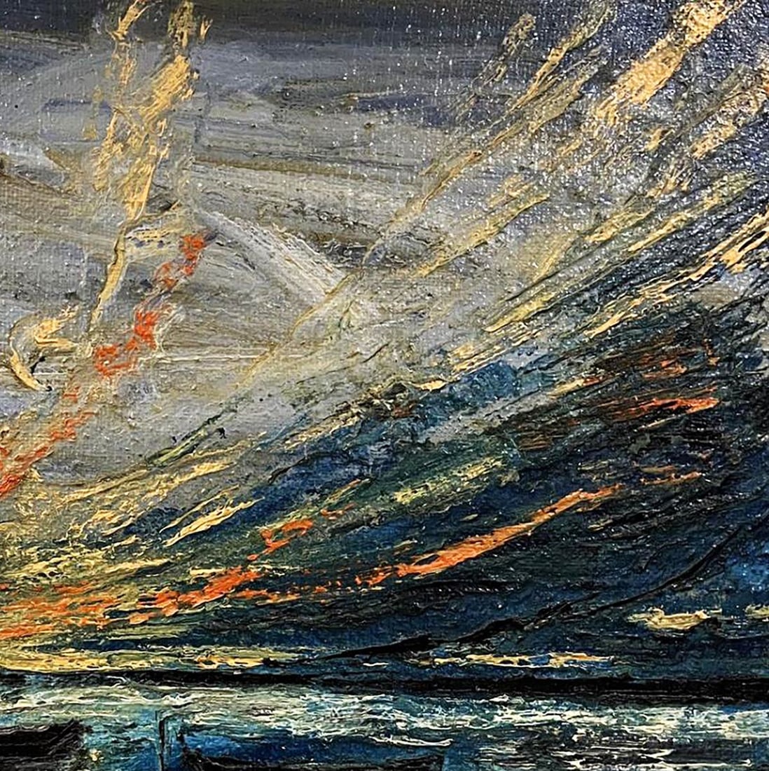 Oil painting Boats in the sea Serhiy Kovalev - 5