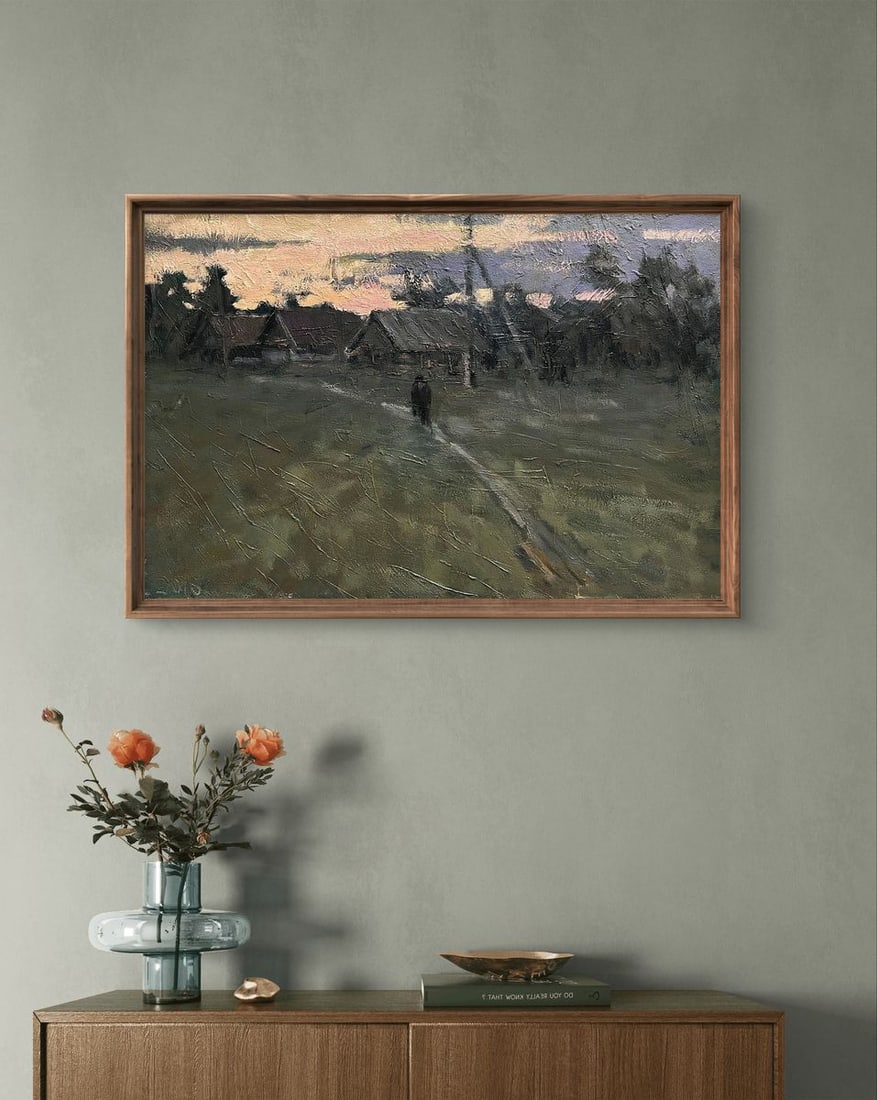 Oil painting Cold September Volodymyr Pashchenko - 2