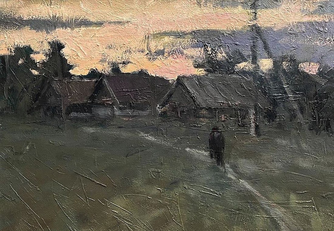 Oil painting Cold September Volodymyr Pashchenko - 4