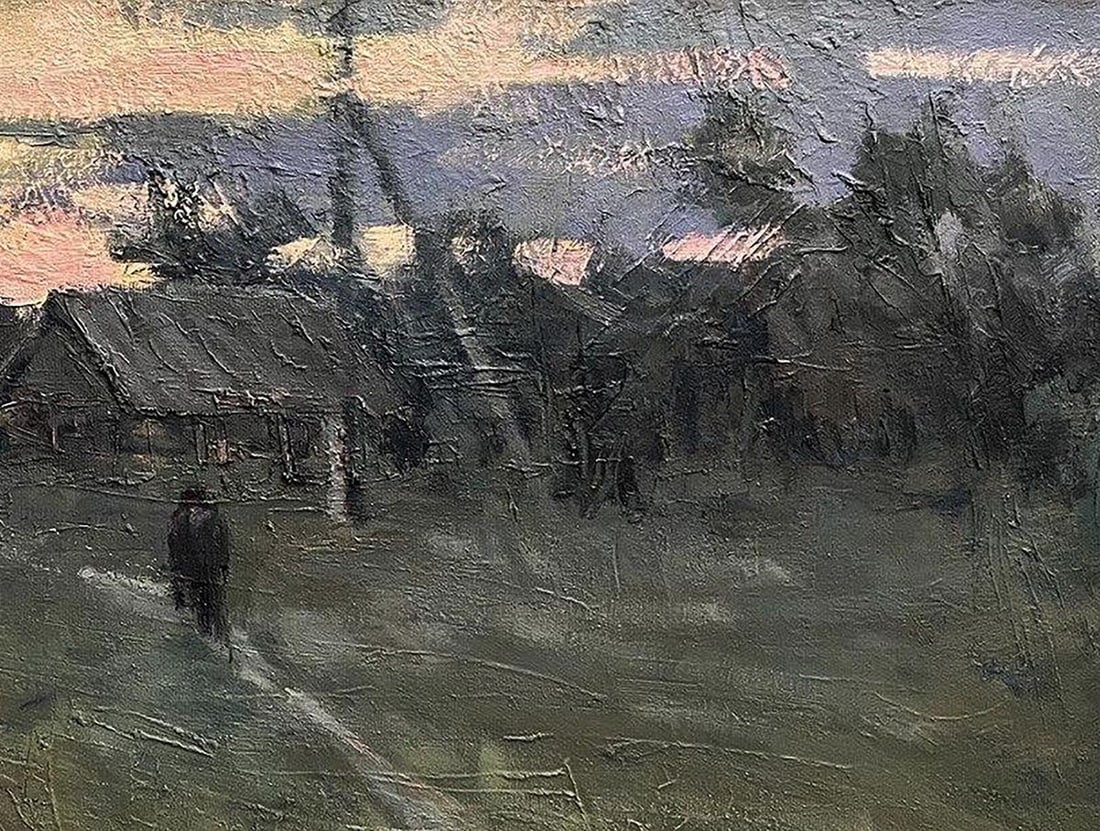 Oil painting Cold September Volodymyr Pashchenko - 5