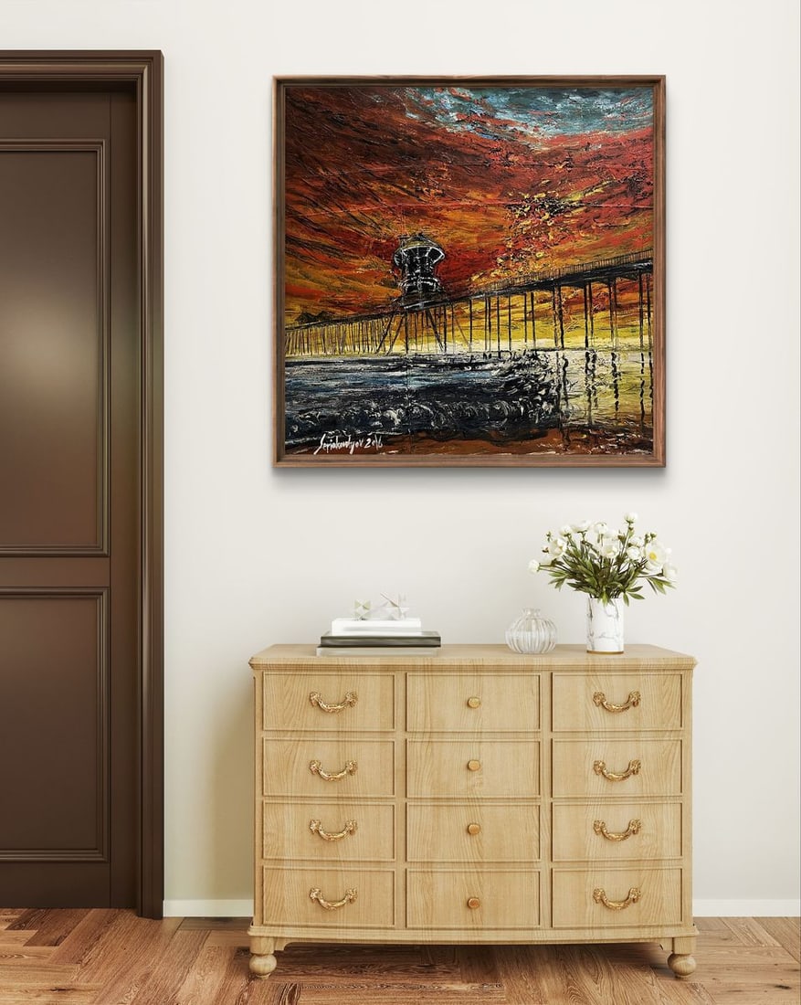 Oil painting Beautiful sunset Serhiy Kovalev - 3