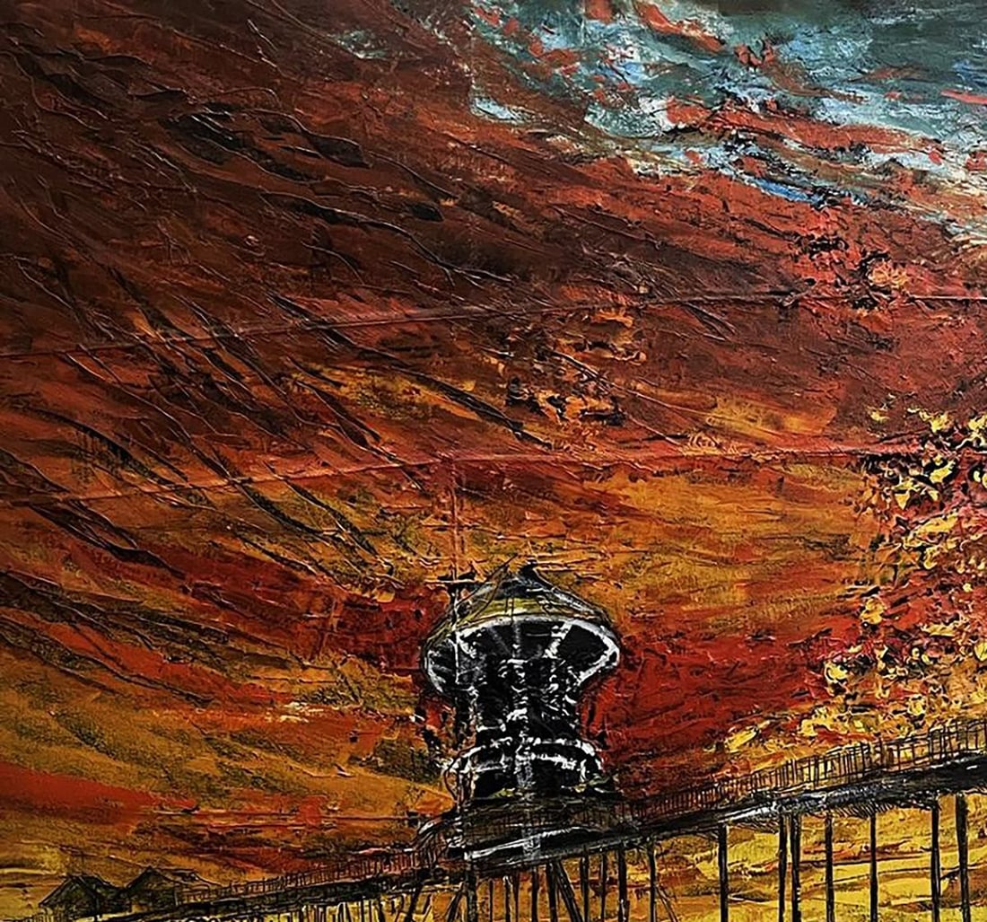 Oil painting Beautiful sunset Serhiy Kovalev - 4