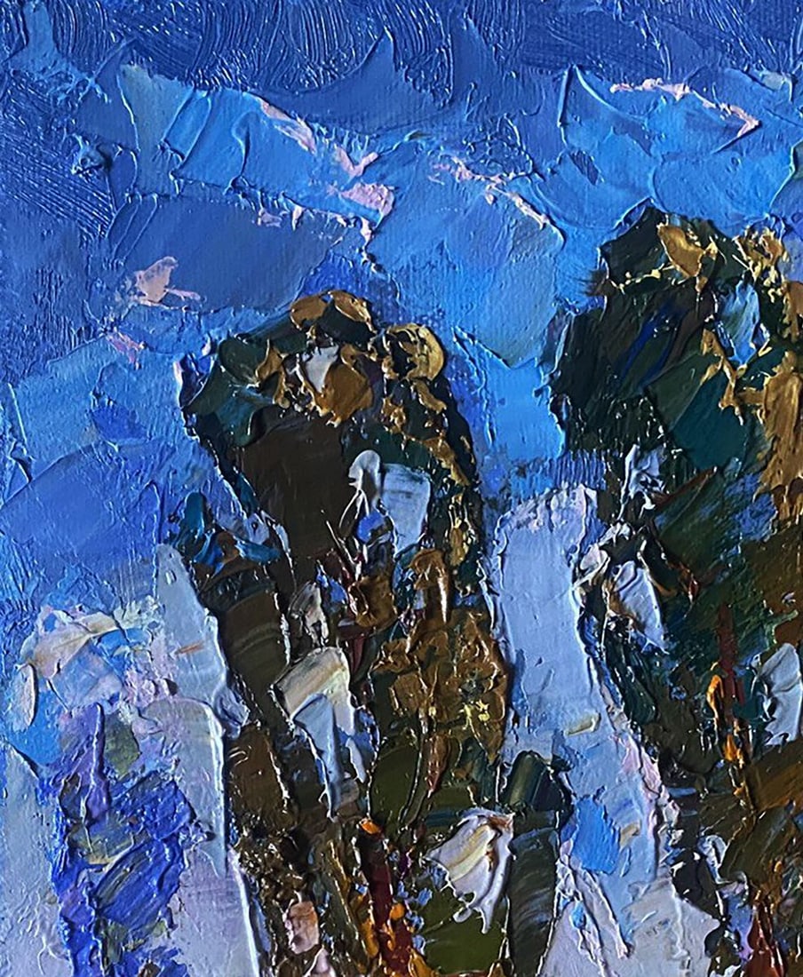 Oil painting On the road Oksana Kalenyuk - 4