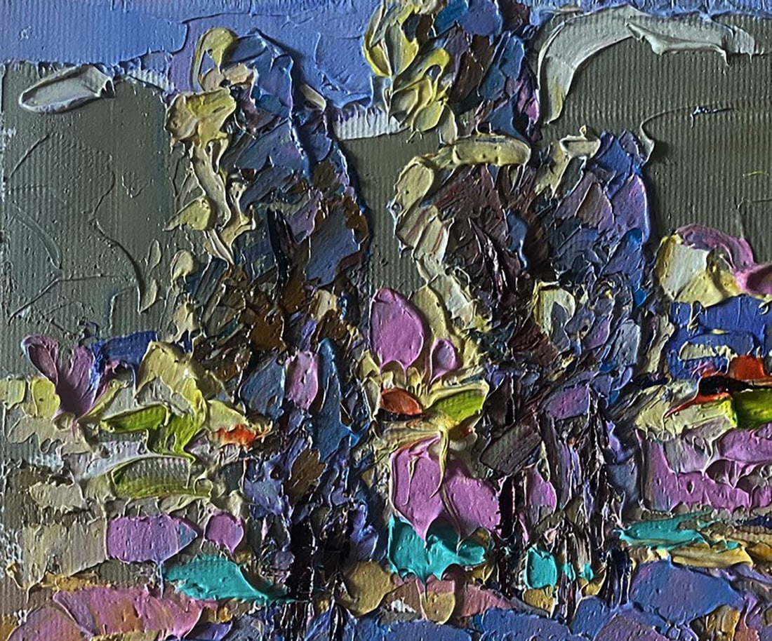 Oil painting Village field Alex Kalenyuk - 4