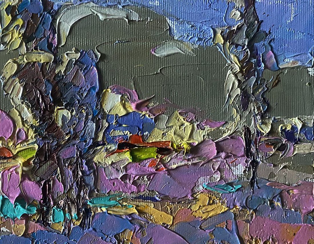 Oil painting Village field Alex Kalenyuk - 5