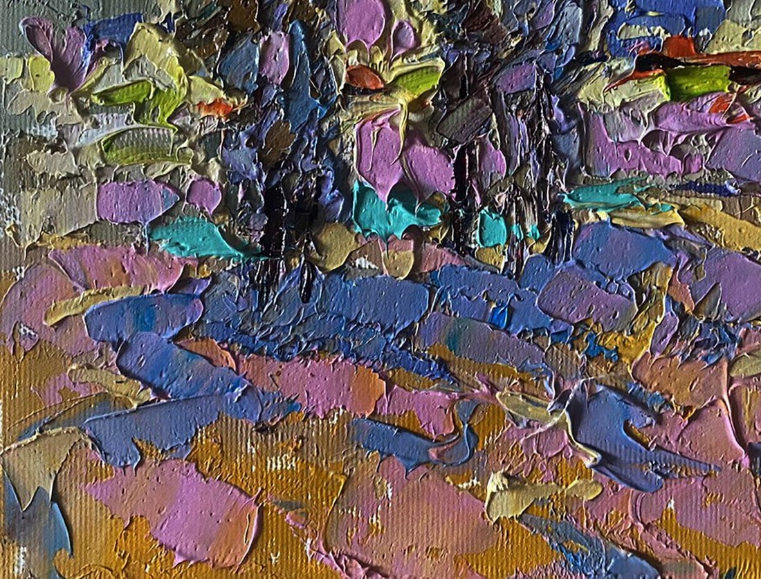 Oil painting Village field Alex Kalenyuk - 6