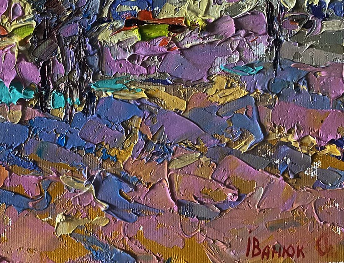 Oil painting Village field Alex Kalenyuk - 7