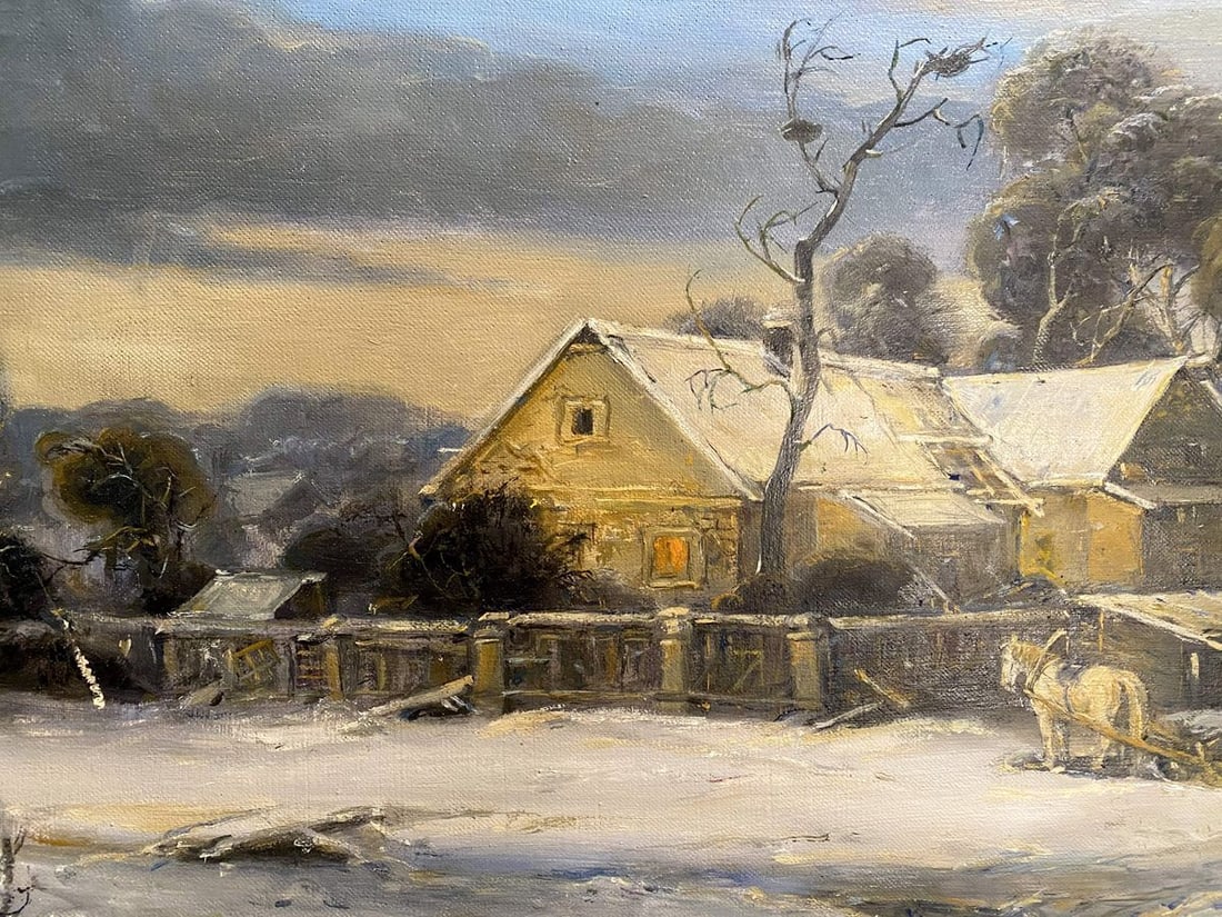 Oil painting March evening Litvinov Oleg Arkad'yevich - 2