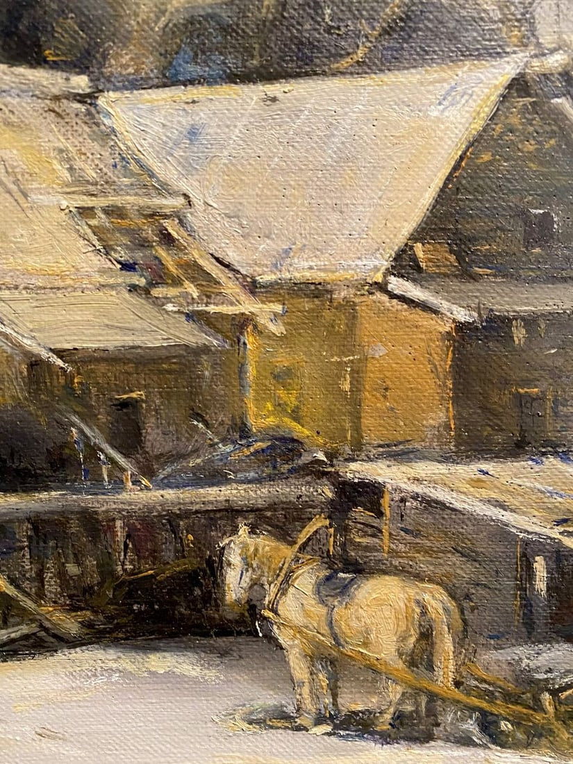 Oil painting March evening Litvinov Oleg Arkad'yevich - 7