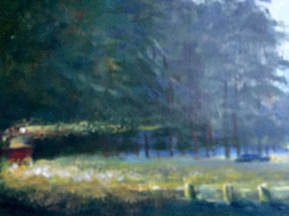 Oil painting Winter road in the pine Alexander Khorov - 7