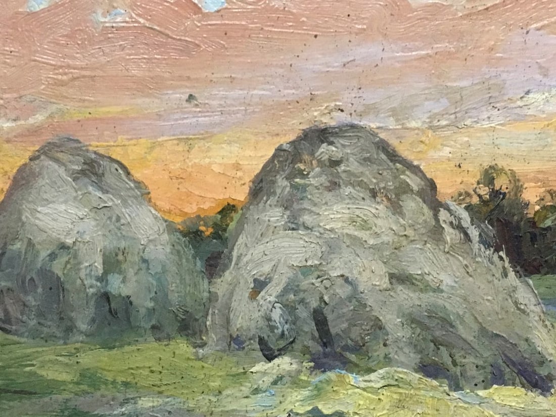 Oil painting Evening in the meadow Alexander Georgievich Cherkass - 2