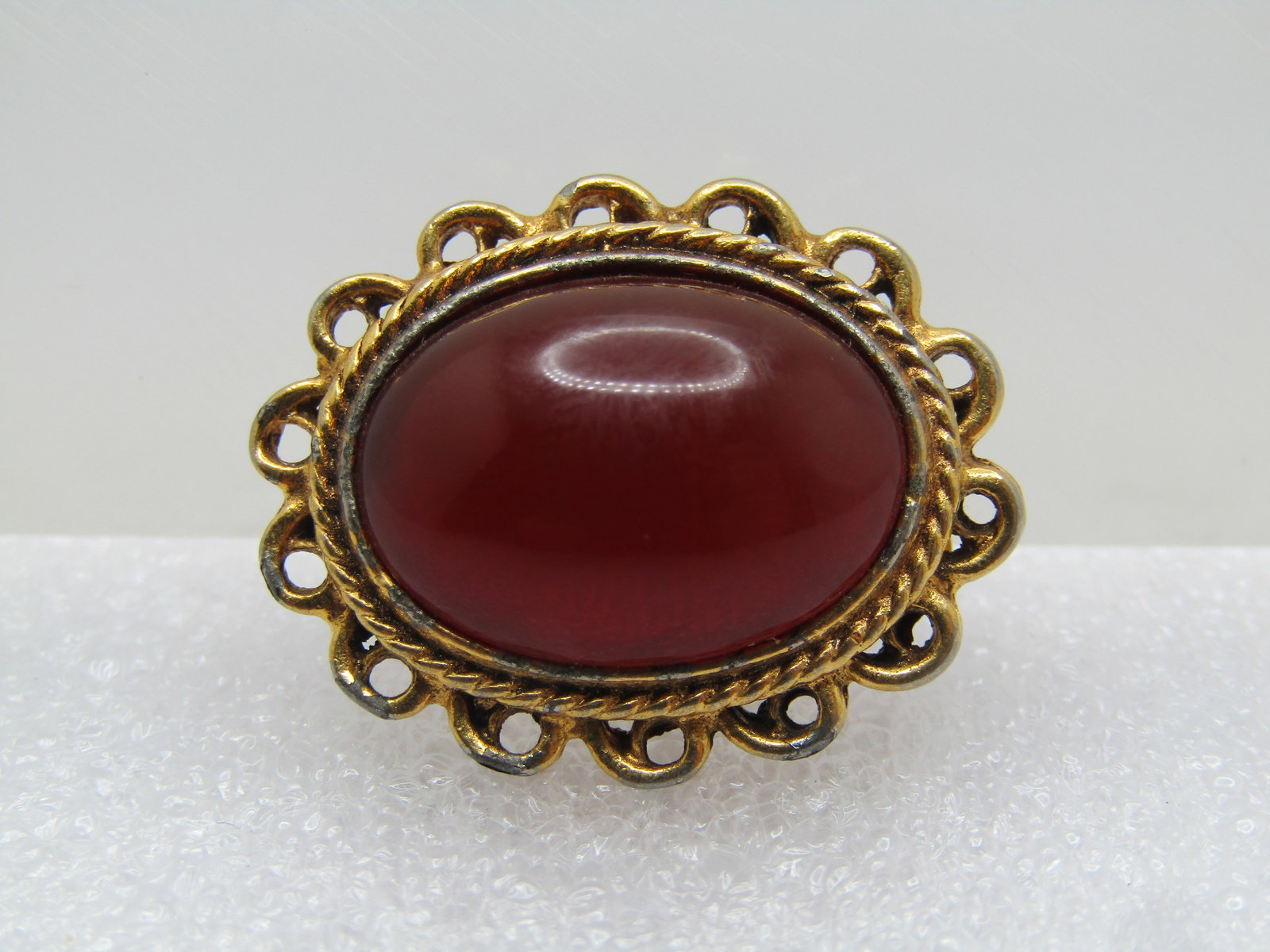 Vintage 14kt Pink Sapphire CZ Pointed Halo Ring, Sz. 8.5, 1970's-1980's (1 of 5)