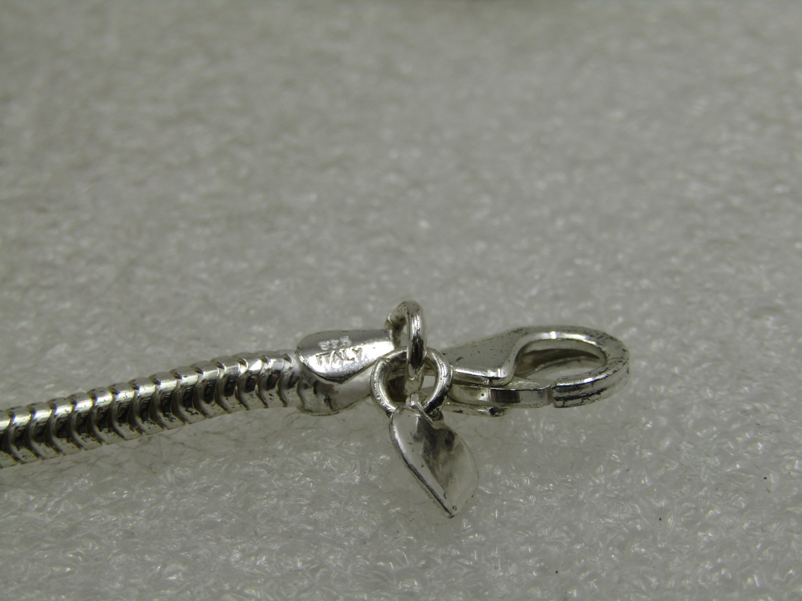 Sterling Silver Rhinestone Slide Charm Bracelet, Kay Jeweler's, Signed MA, 8" - 9