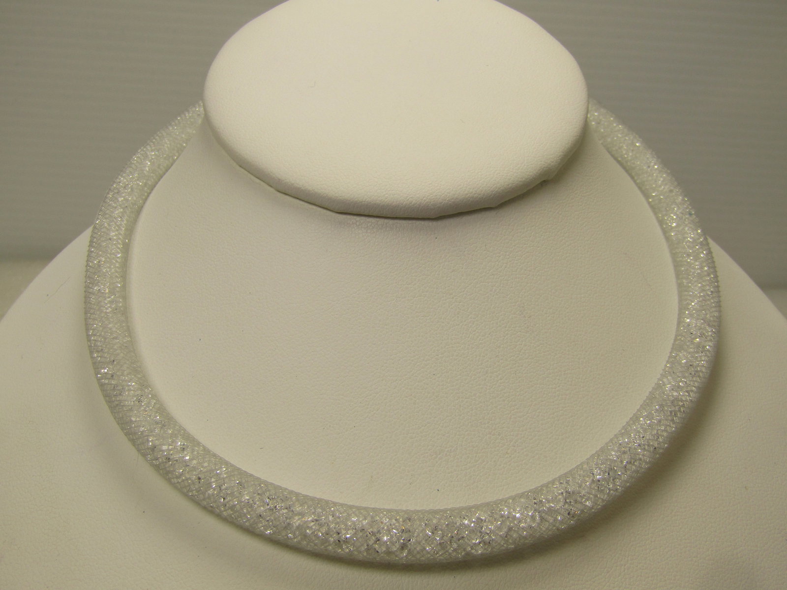 Vintage Swarovski Crystal Mesh Necklace, 16", 1990's (1 of 7)