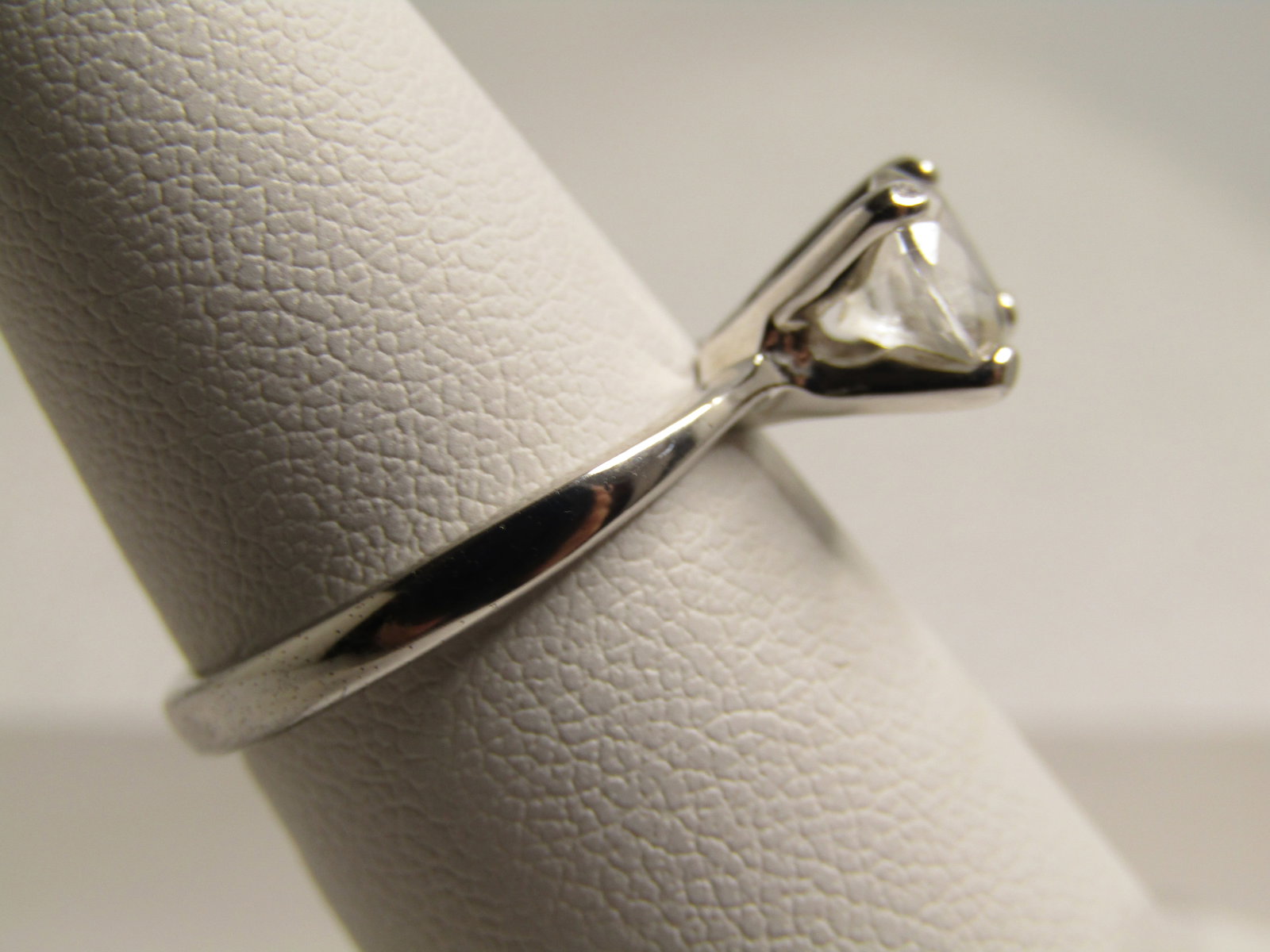 Vintage Sterling White Topaz Engagement Ring, 1 CTW, Sz. 6, 1980's-1990's - 2