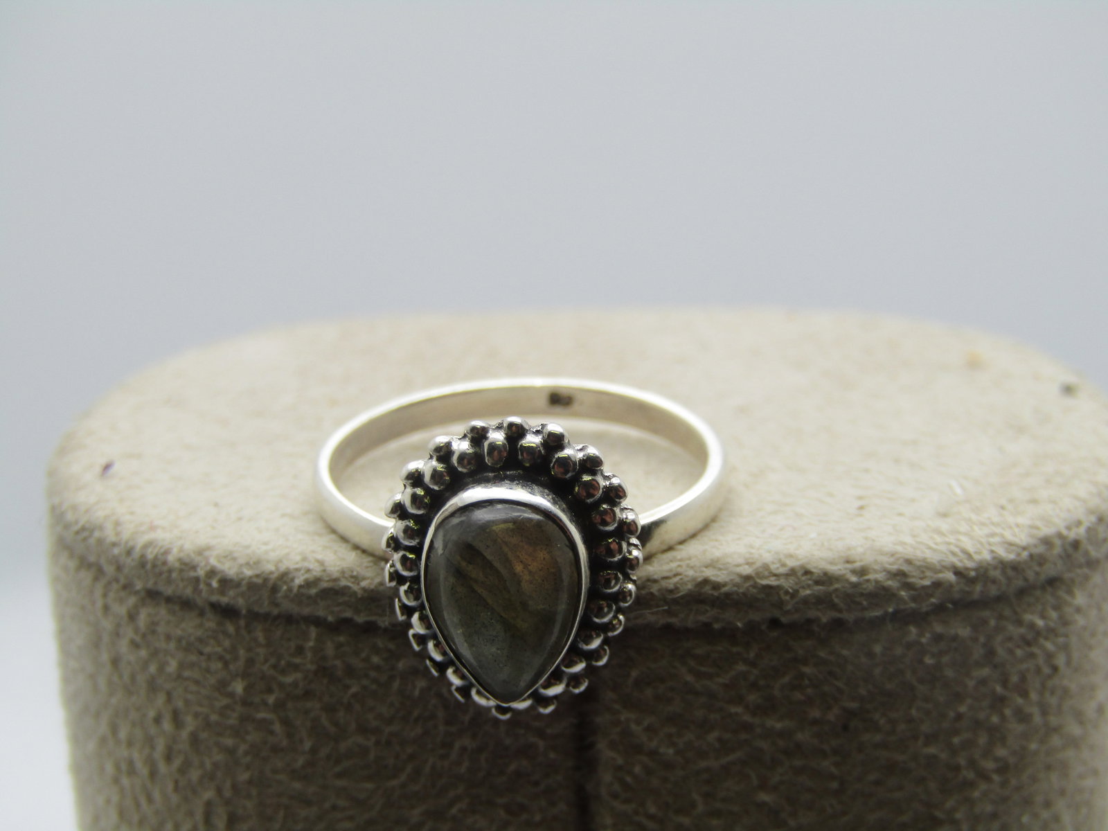 Sterling Labradorite Ring, Sz. 5.5, Southwestern Themed - 5