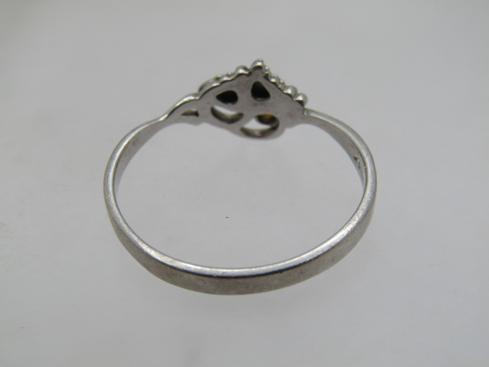 Vintage Sterling & 12kt Citrine Ring, Black Hills Gold. Signed Landstrom, 1990's. Sz. 10.25 - 6