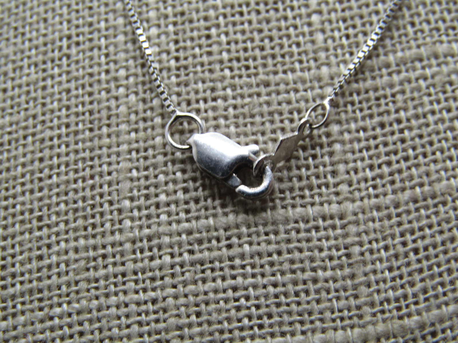 Sterling Blue Sapphire White Topas Wispy Necklace, 18" Signed - 6