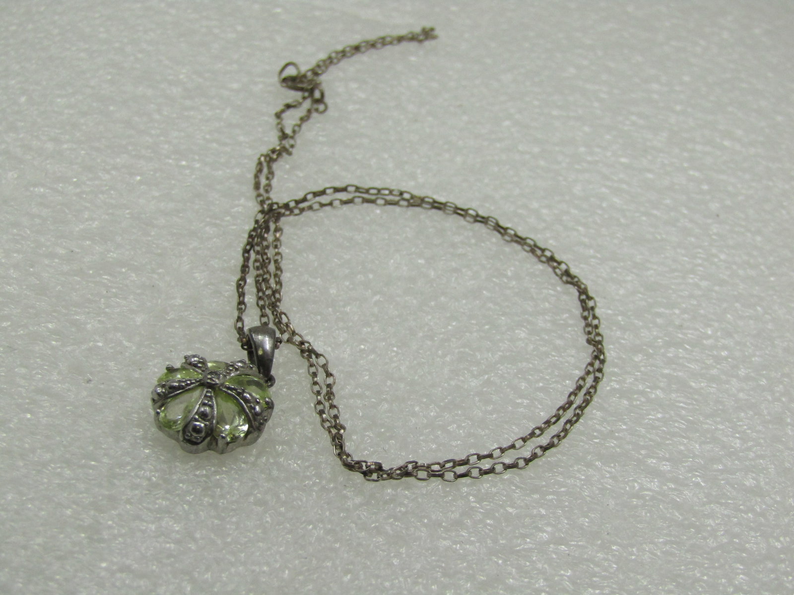 Sterling Pave Pastel Rhinestone Ball Necklace Earrings Set, 18" - 5