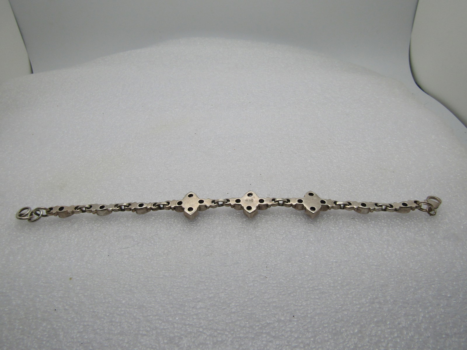 Vintage Amethyst Bracelet - Bezel-Set Stones, 7.5" , 1980's-1990's - 4