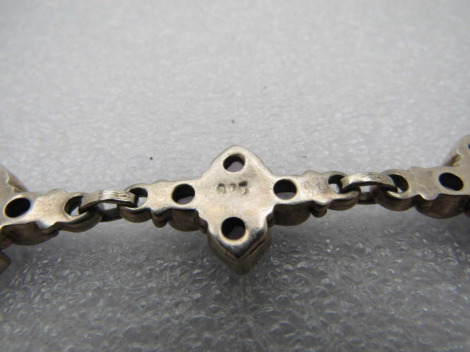 Vintage Amethyst Bracelet - Bezel-Set Stones, 7.5" , 1980's-1990's - 5