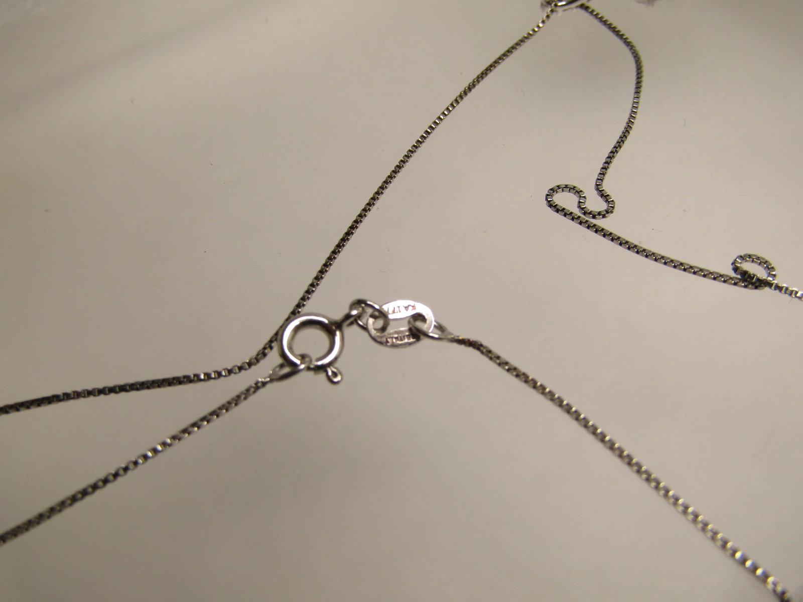 Sterling White Topaz Necklace, 18", 1990's Signed - 10