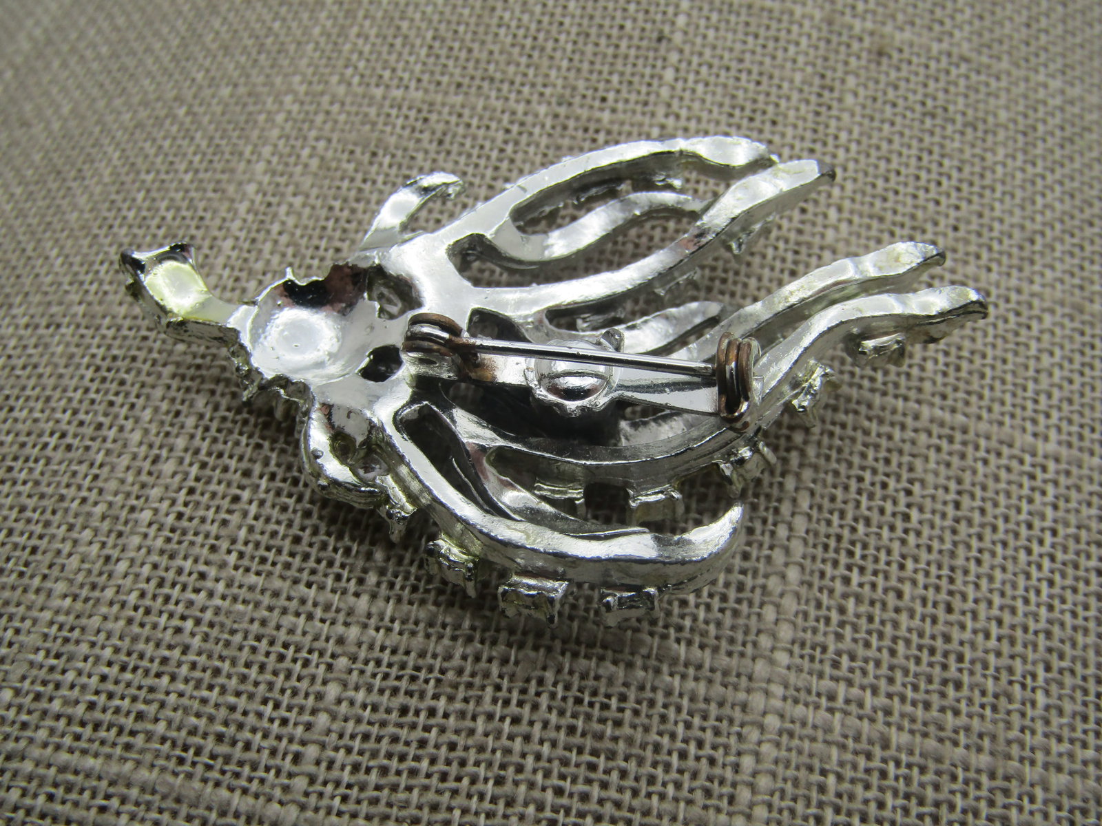 Vintage Rhinestone Swag Brooch, 1940's-1950's - 4
