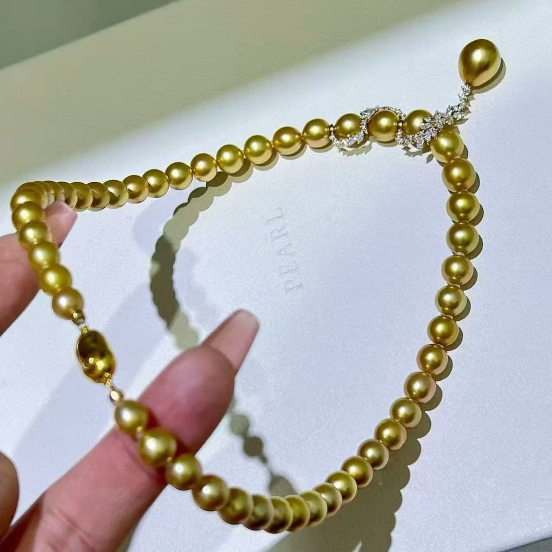 18K Gold Pearl Necklace - 5