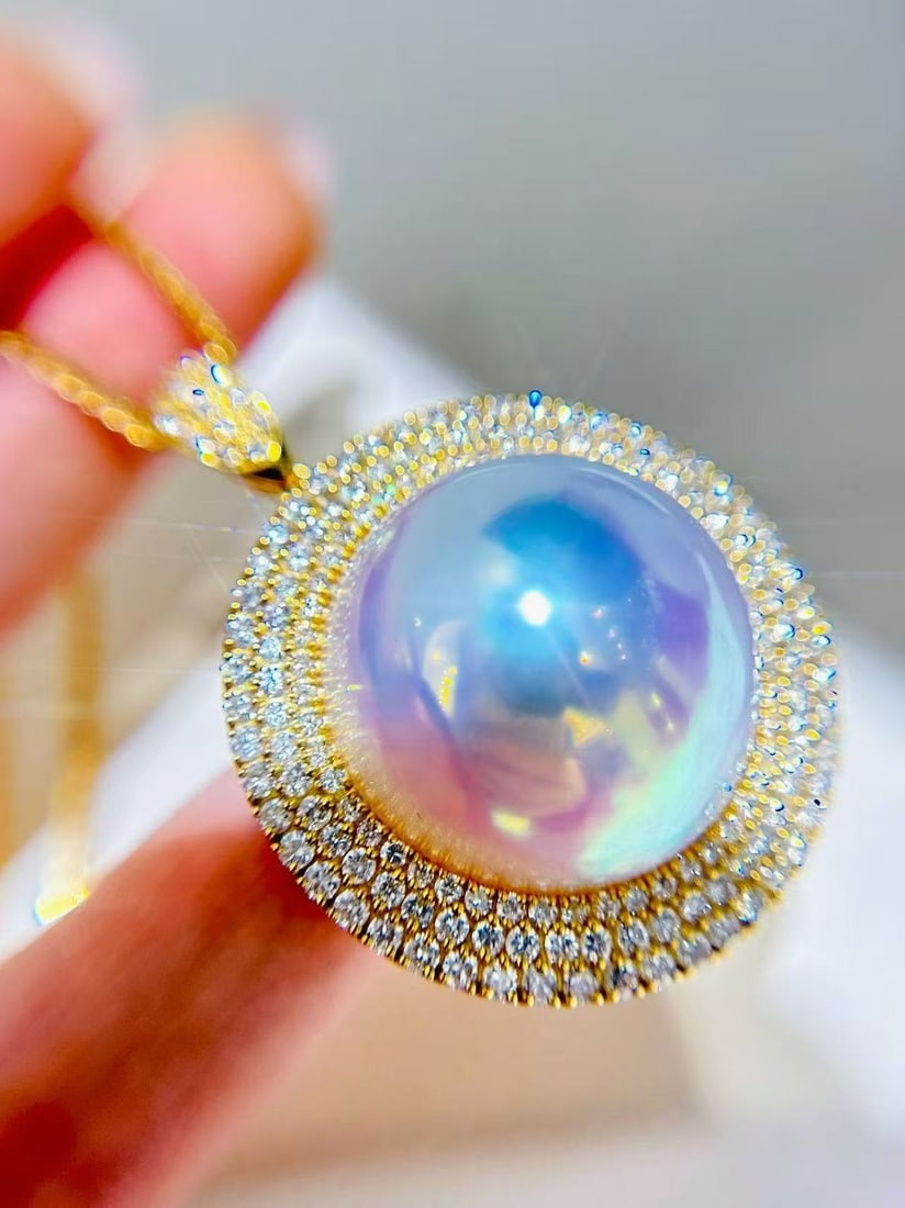 18K white gold diamond set - 2