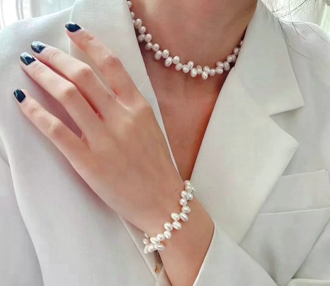 Freshwater pearl necklace - 5