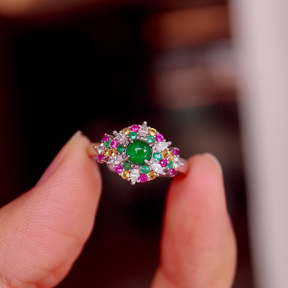 Natural Jade Ring - 3