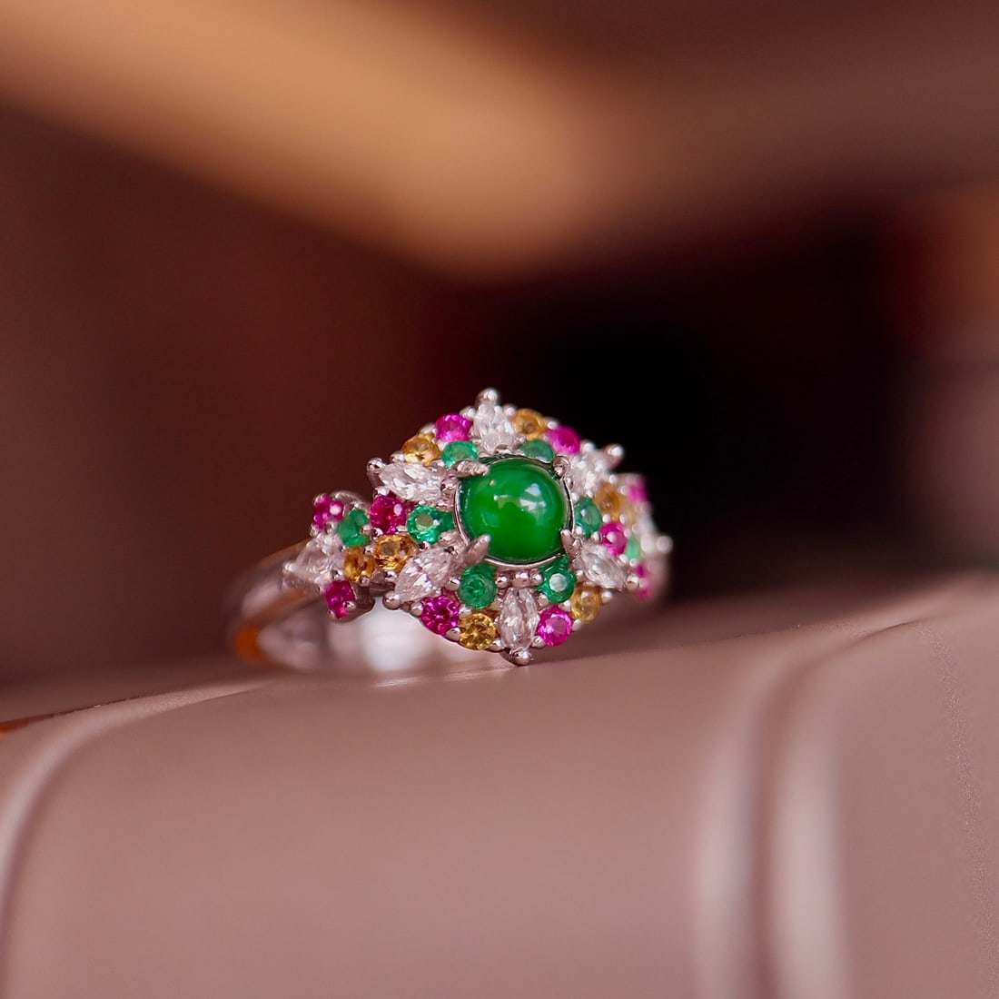 Natural Jade Ring - 6