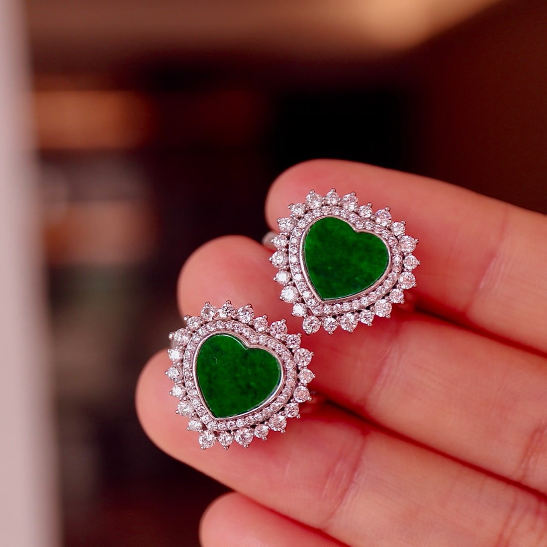 Sterling silver jade ring - 4