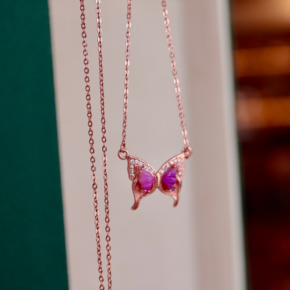 S925 Sterling Silver Natural Sugilite Necklace - 3