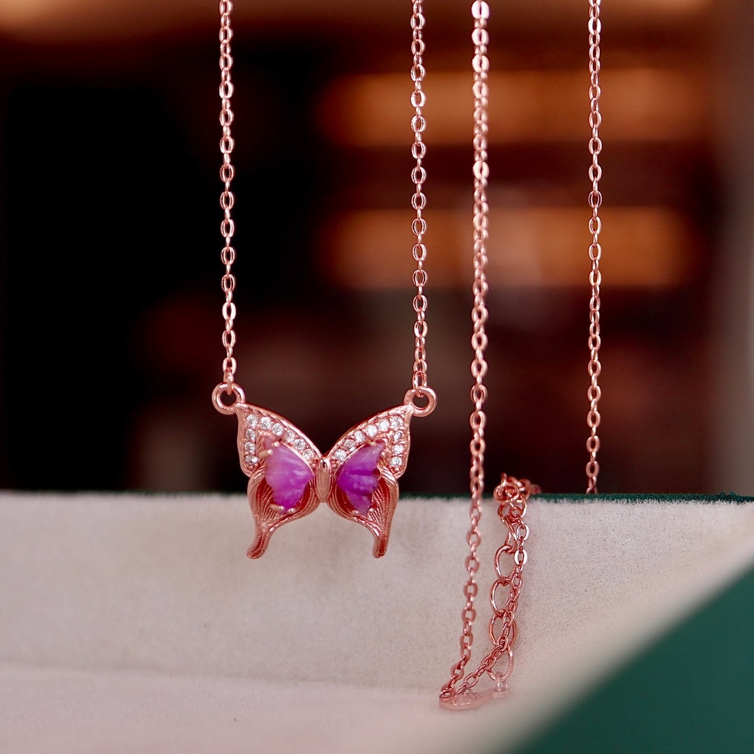 S925 Sterling Silver Natural Sugilite Necklace - 7