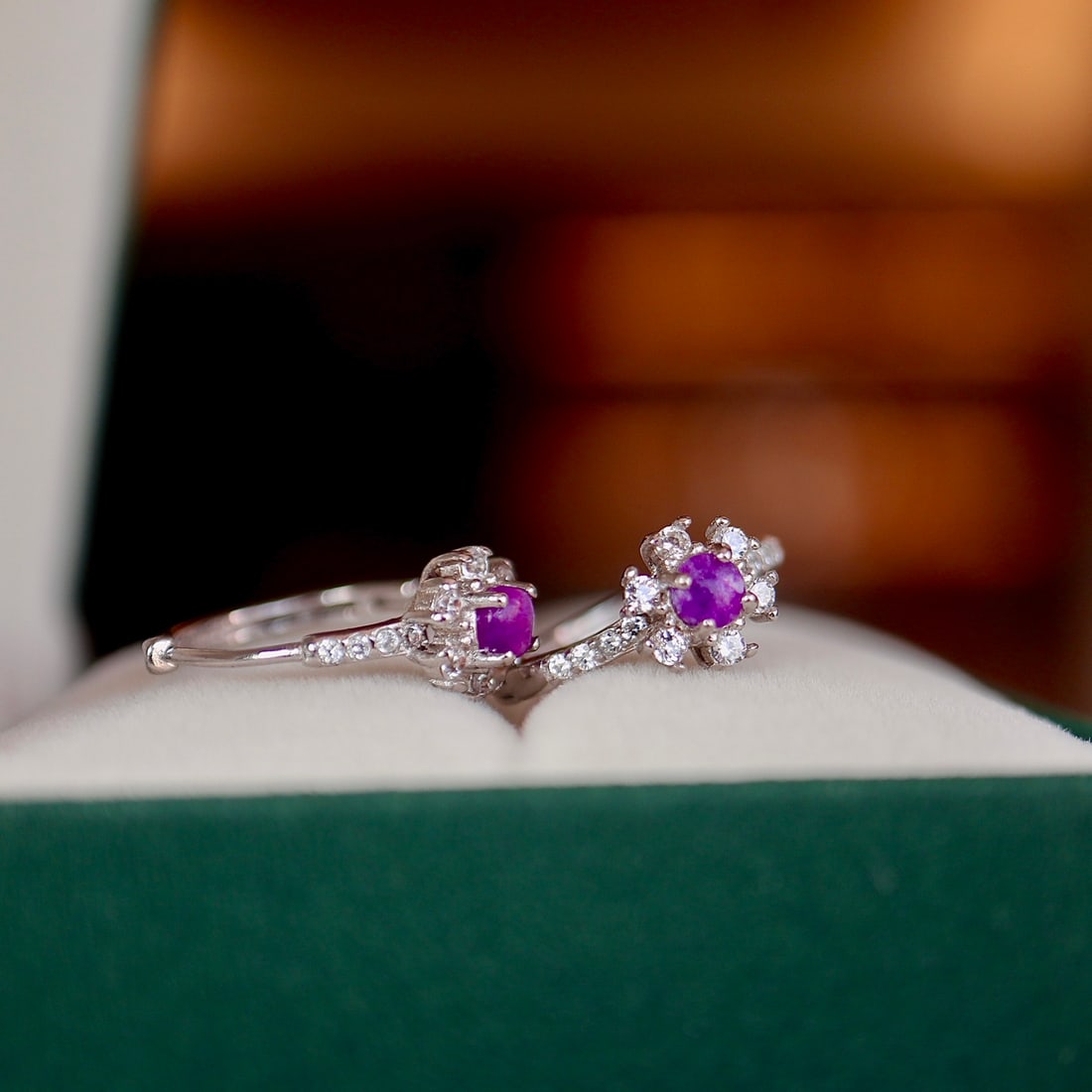 Sterling Silver Sugilite Earrings - 2