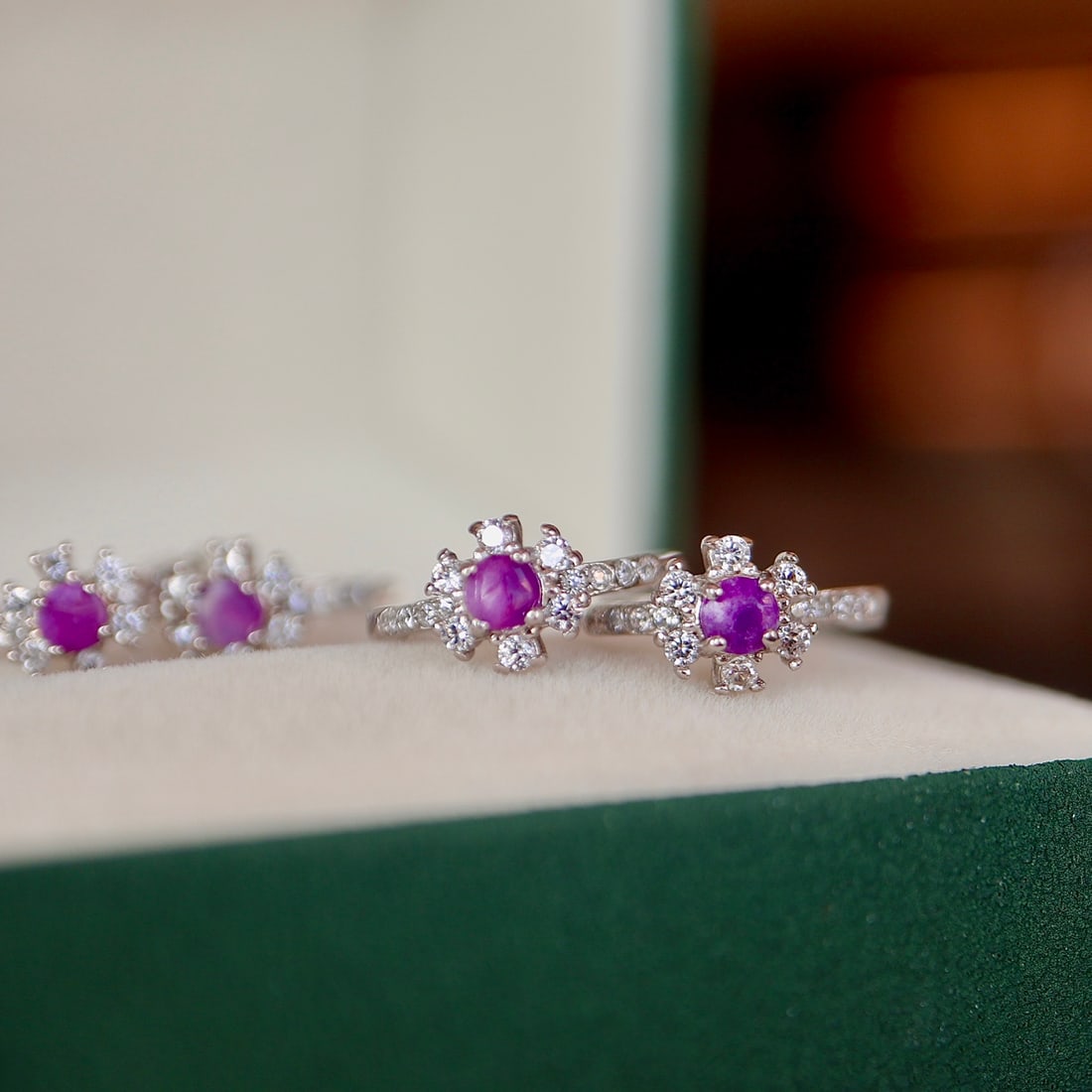 Sterling Silver Sugilite Earrings - 3