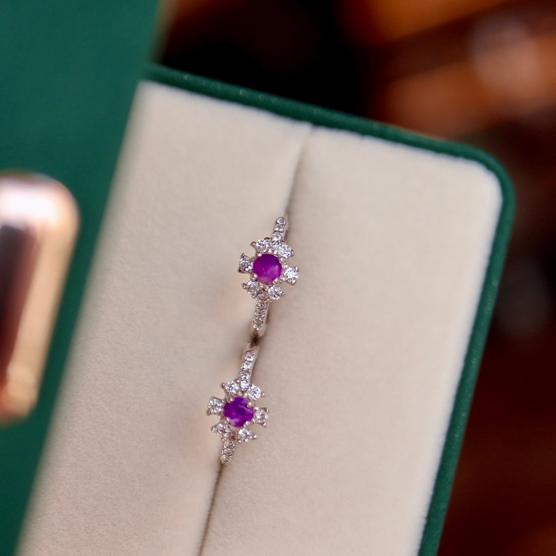 Sterling Silver Sugilite Earrings - 4