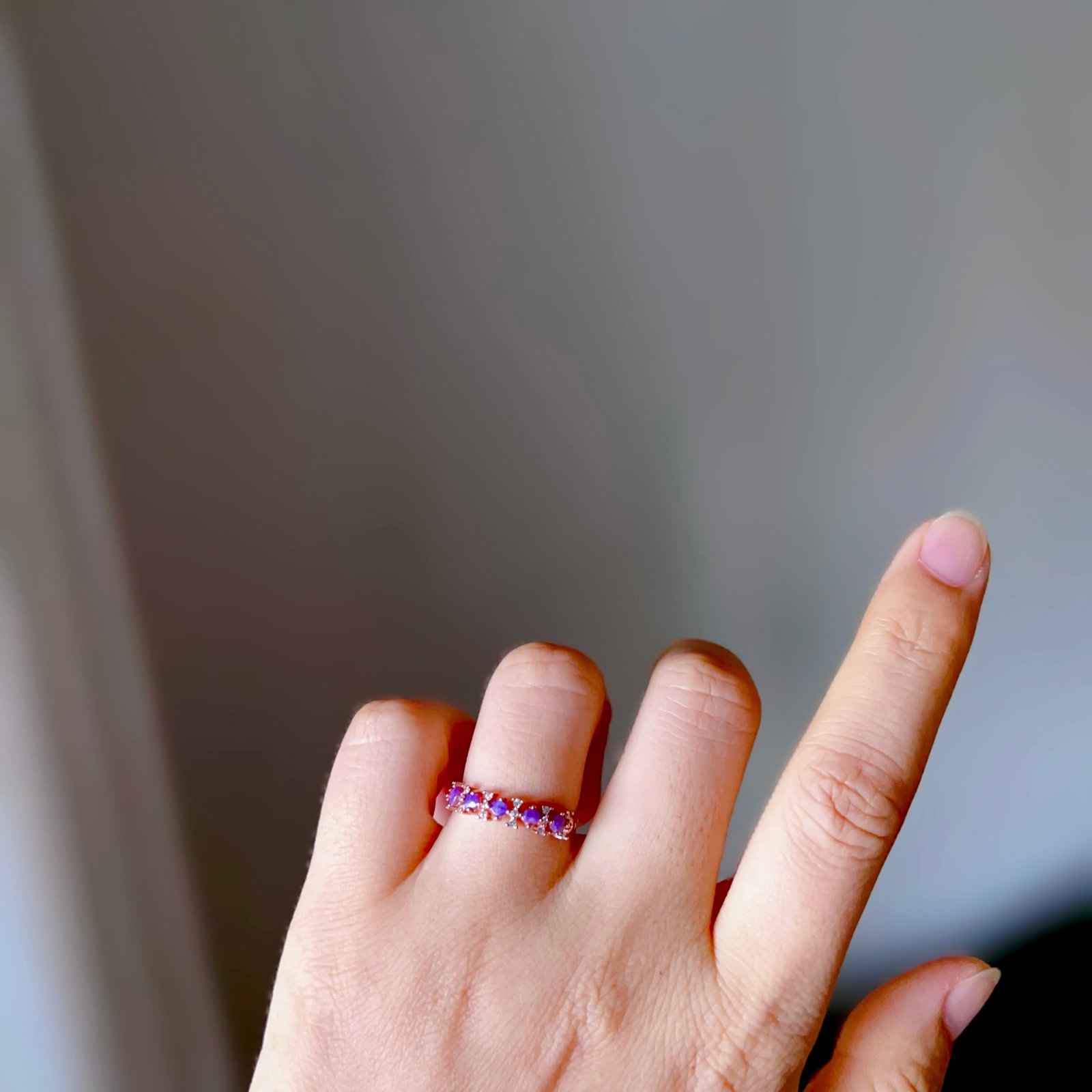 Sterling Silver Sugilite Ring - 6