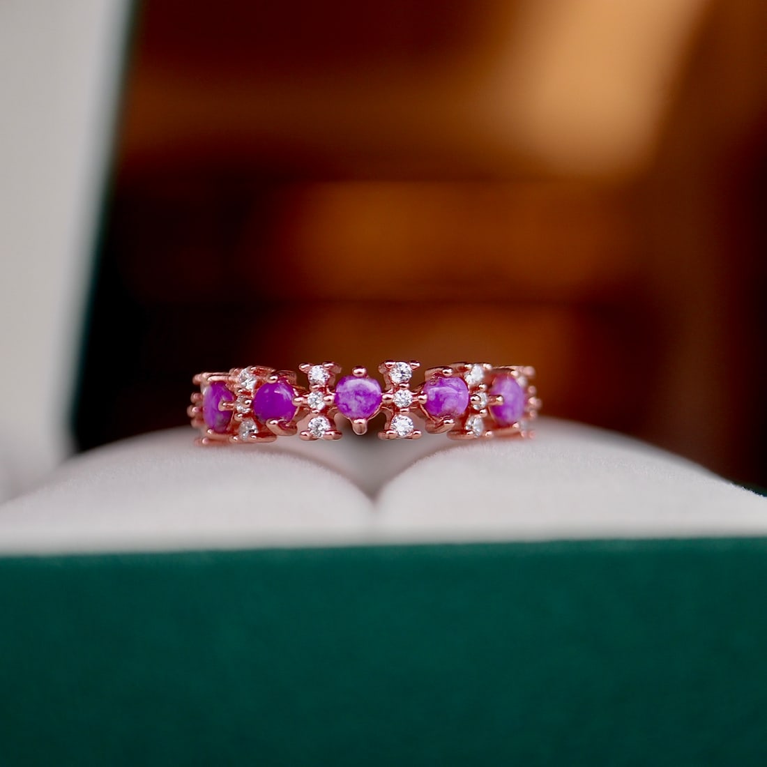 Sterling Silver Sugilite Ring - 7